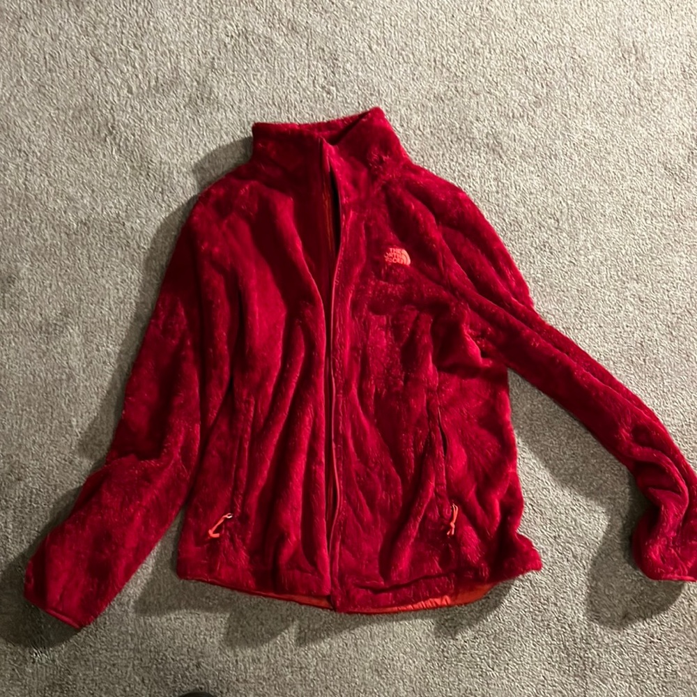The North Face Women's Red Fleece Jacket - Picture 1 of 4